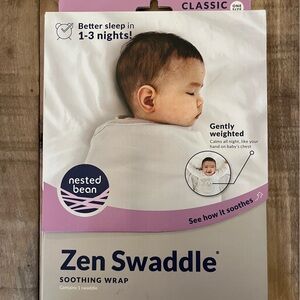 Nested Bean Zen Swaddle - White